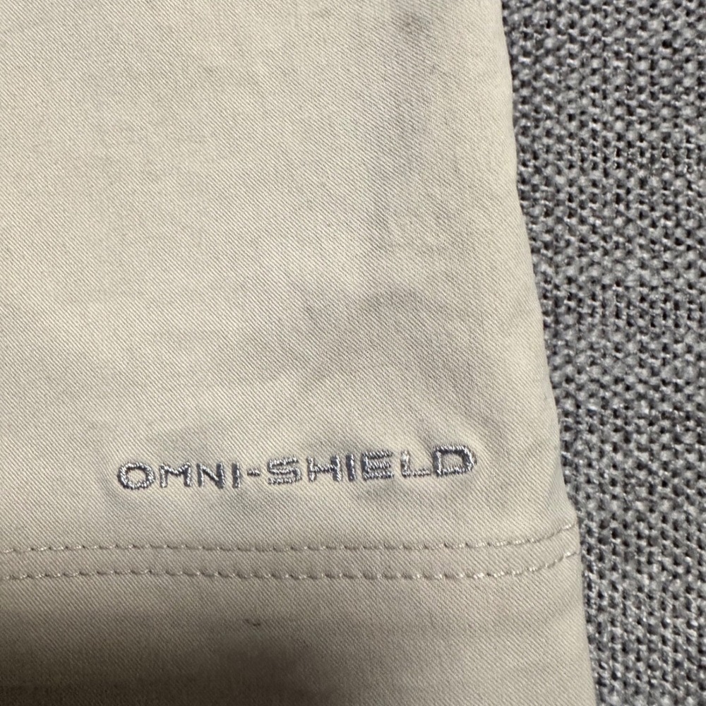 Columbia Hiking Pants Women 14 Short Tan Omni-Shield Outdoor Trouser - Picture 7 of 10